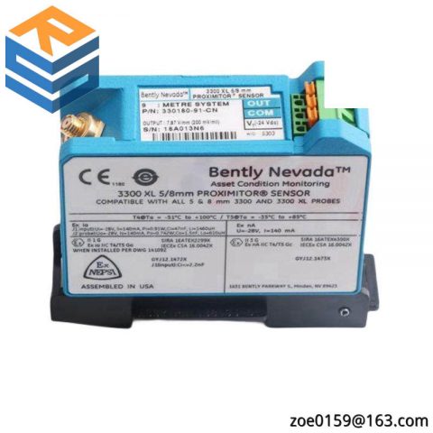 Bently Nevada 330780-91-05 Proximitor Sensor, Precision Measurement for Industrial Control Systems