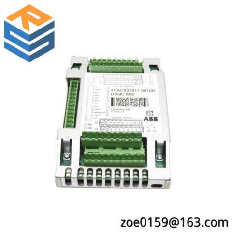 ABB DSQC652 | 3HAC025917-001/01 | I/O Unit, High-Performance Modular Automation Solution