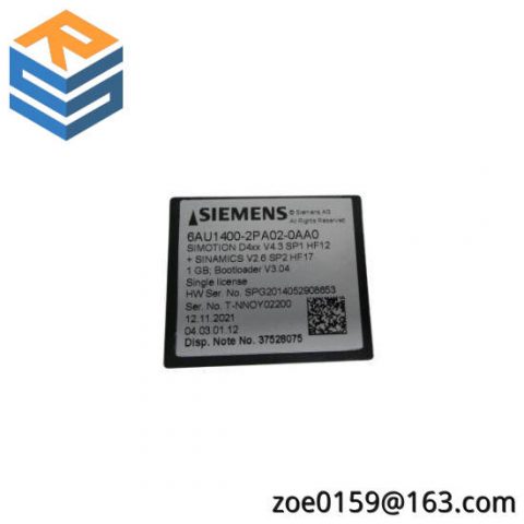 Siemens 6AU1400-2PA02-0AA0 Industrial Flash Memory Card