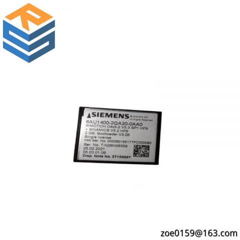 SIEMENS 6AU1400-2QA20-0AA0 Compact Flash Memory Card for Industrial Automation