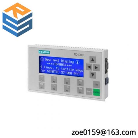 SIEMENS 6AV6-640-0AA00-0AX0 TD400C Text Display, Advanced HMI Solution for Industry 4.0