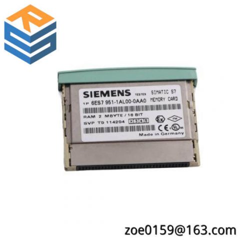 Siemens RAM Memory Card for S7-400, 6ES7951-1AL00-0AA0 - Enhancing Efficiency in Industrial Control Systems
