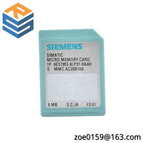 Siemens 6ES7 953-8LP31-0AA0 Memory Card for Industrial Control Systems