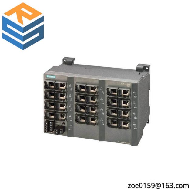 Siemens SCALANCE X224 IE Switch, 24 Port Managed Ethernet Switch