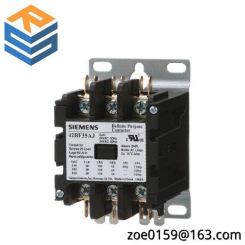 Siemens Furnas 42BF35AF - High-Performance Definite Purpose Contactor, for Industrial Control Systems