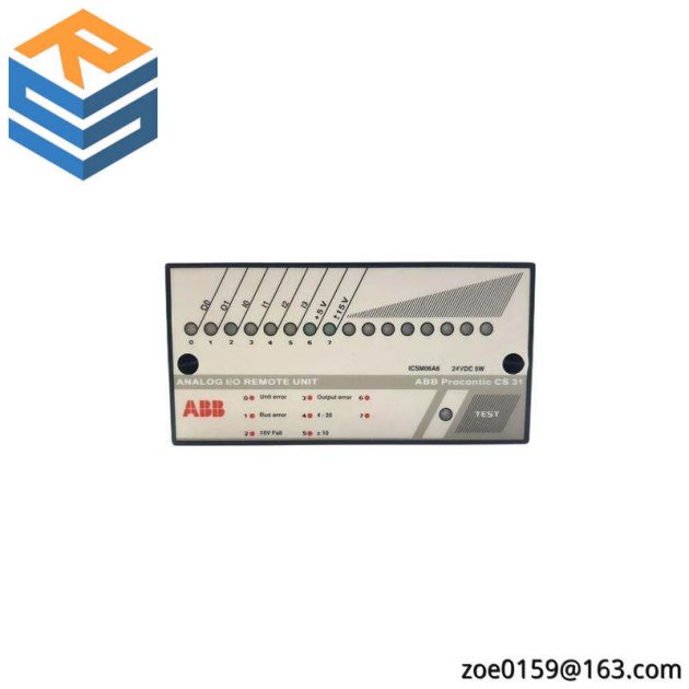 ABB ICSM06A6 FPR3350601R1062 Analog I/O Remote Unit: Precision Control in Industrial Automation