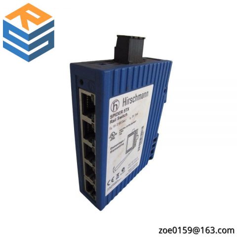 Hirschmann SPIDER 5TX Rail Switch: Unmanaged Ethernet Switch, 9.6V - 32V DC, 10/100 Mbps, 5 Ports