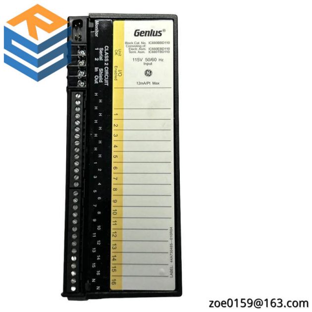 GE Industrial Control Solutions: IC660BBD110 Discrete Input Block