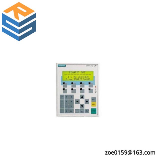 SIEMENS 6AV3607-1JC00-0AX1: High-Performance Operator Panel OP7/PP LC Display